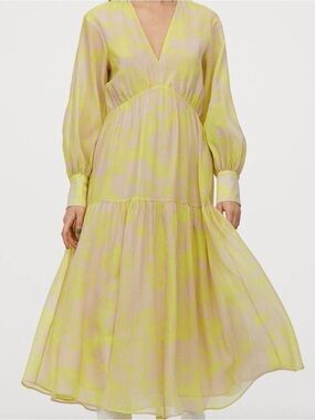 H&M Yellow Maxi Dress NWT